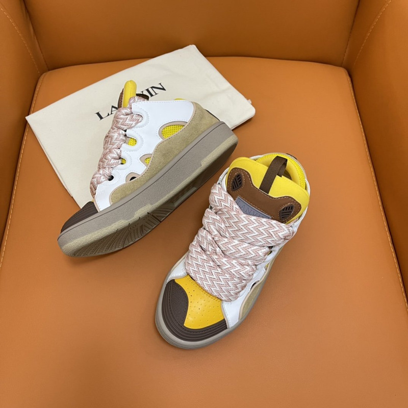 LANVIN Curb Sneaker Beige Yellow