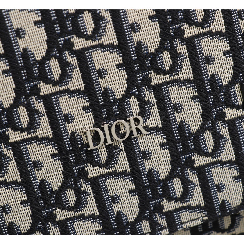 D*or messenger bag oblique jacquard in black