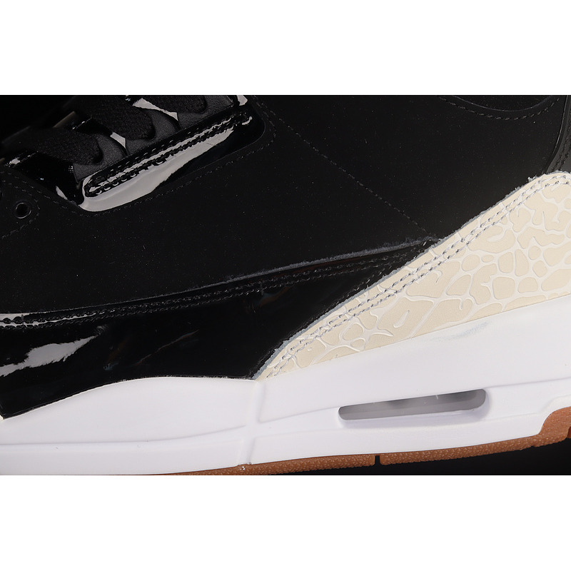 Air Jordan 3 Retro Black White Gum (GS) Sneakers Black