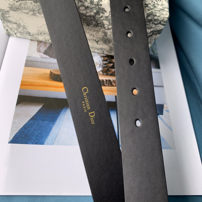 SADDLE BELT Black Matte Calfskin Gold