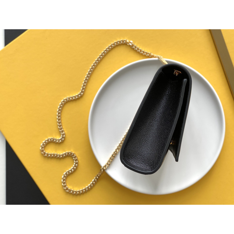 Saint Laurent Kate leather shoulder bag gold