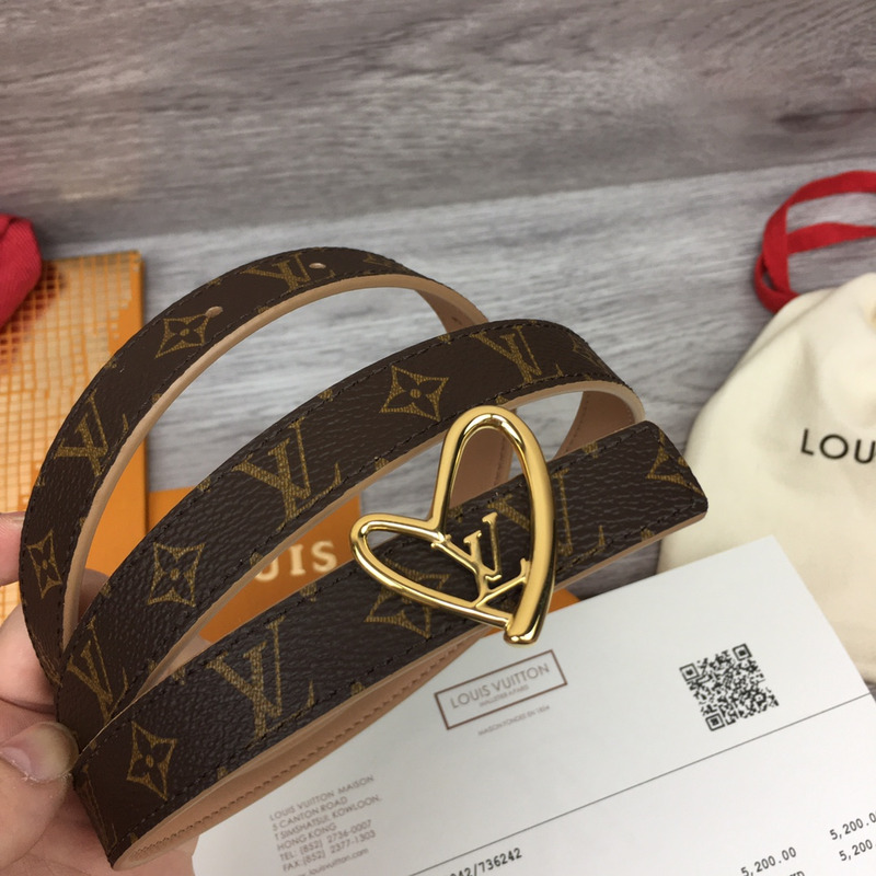 l**is V*t*n fall in love reversible belt monogram black brown