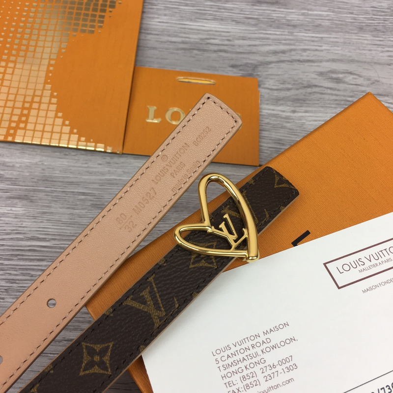 l**is V*t*n fall in love reversible belt monogram black brown