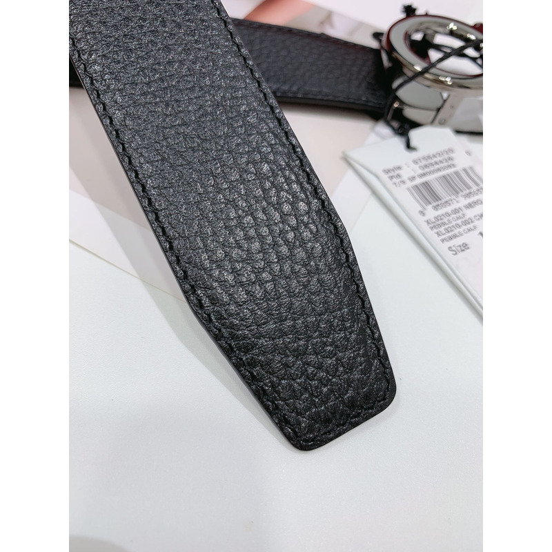 Ferragamo Salvatore Dark Grey Logo Belts