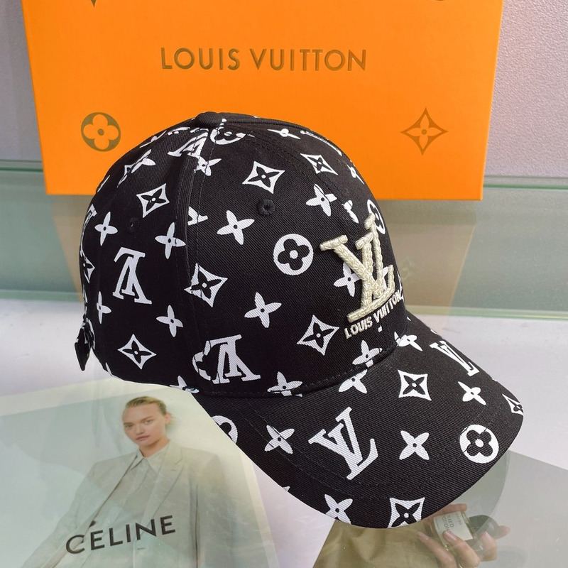 l**is V*t*n embroidered logo hat black