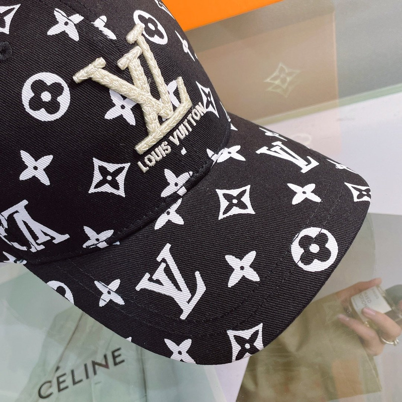 l**is V*t*n embroidered logo hat black