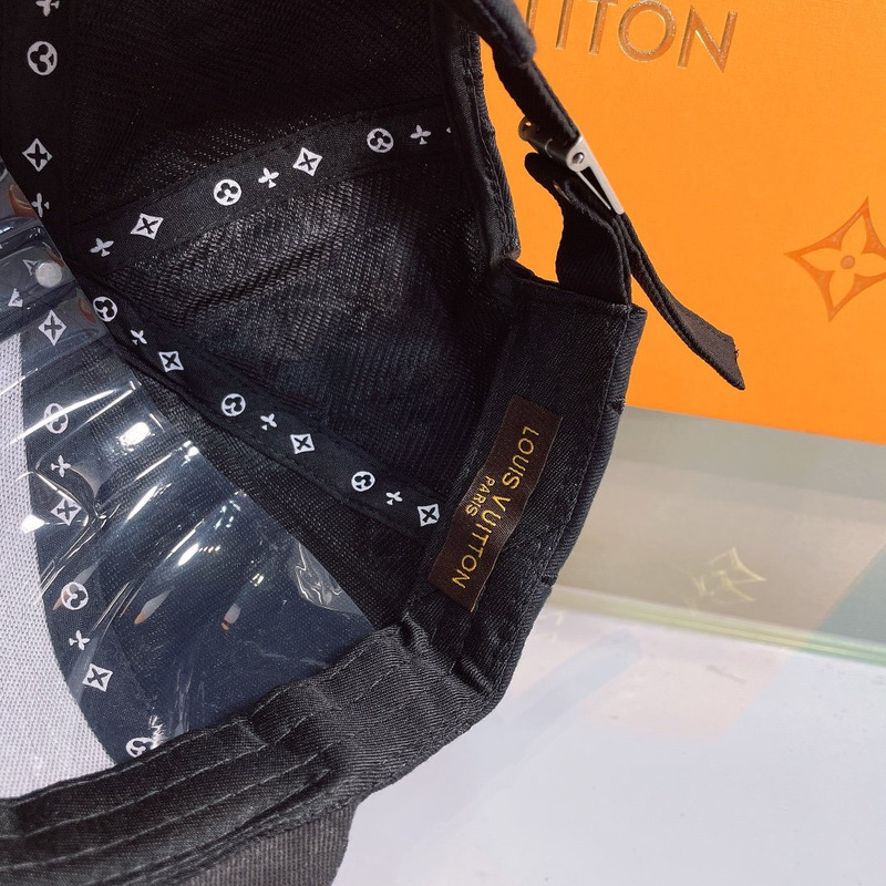 l**is V*t*n embroidered monogram hat black