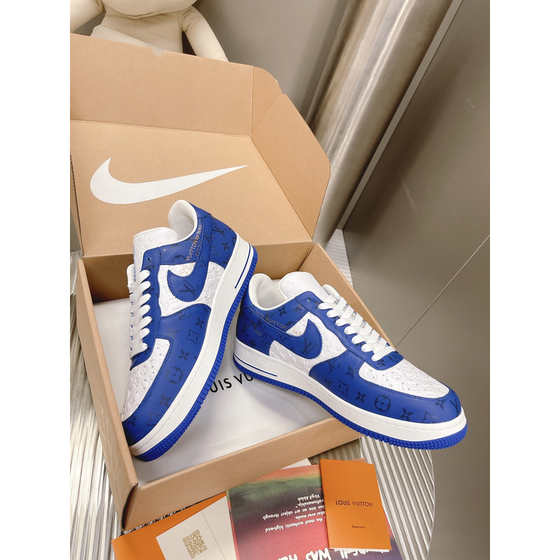 l**is V*t*n x nike air force 1 navy blue