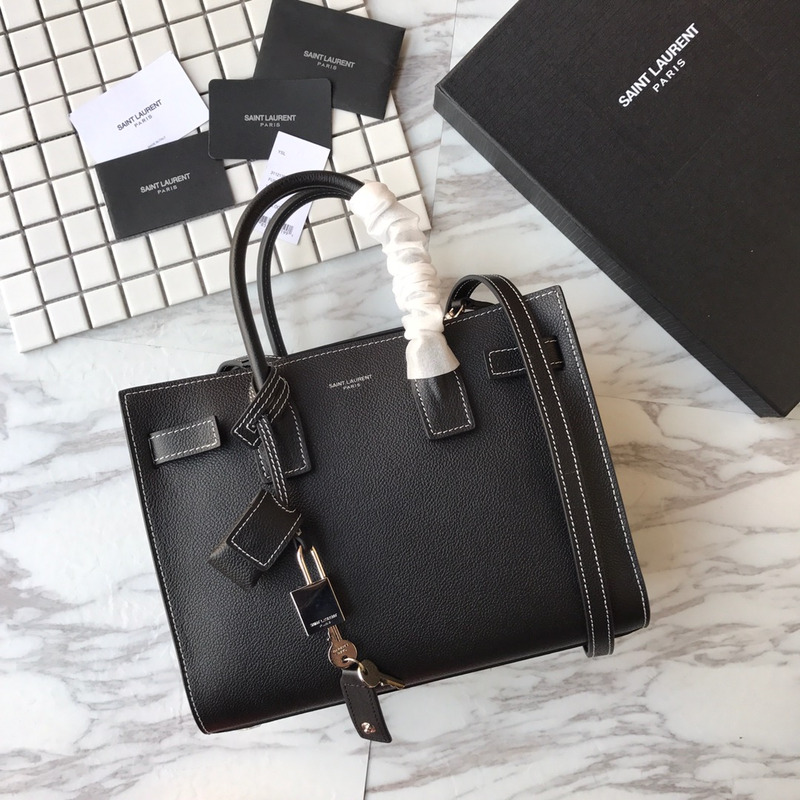 saint laurent saint laurent new sac de jour large Di*m*nd white line organ bag collection handbag black