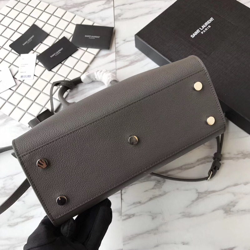 saint laurent new sac de jour Di*m*nd organ bag collection tote bag grayblack buckle