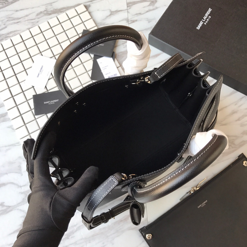saint laurent new sac de jour large Di*m*nd white line organ bag collection handbag black