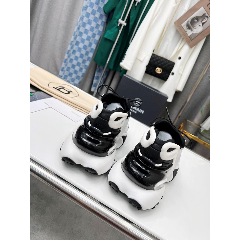 Balmain Unicorn Sneakers White and Black