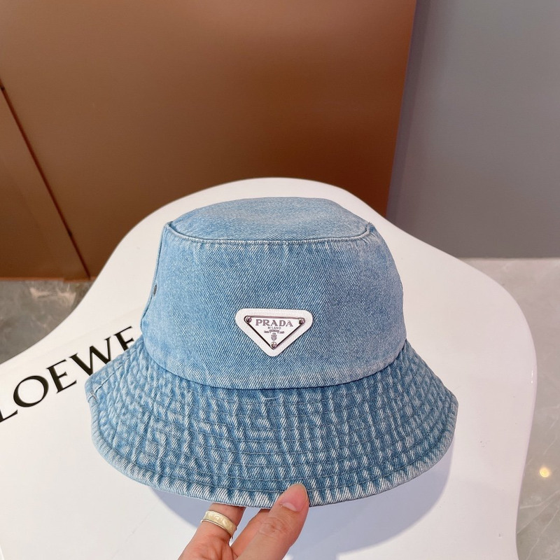Pra*a denim bucket hat blue