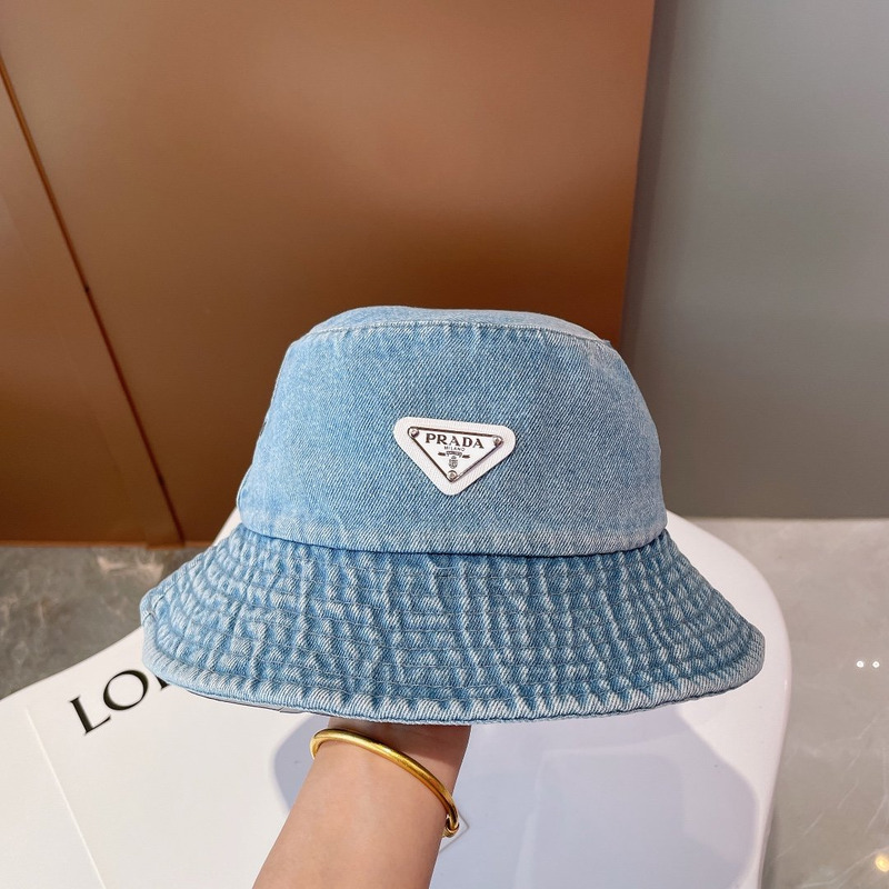 Pra*a denim bucket hat blue