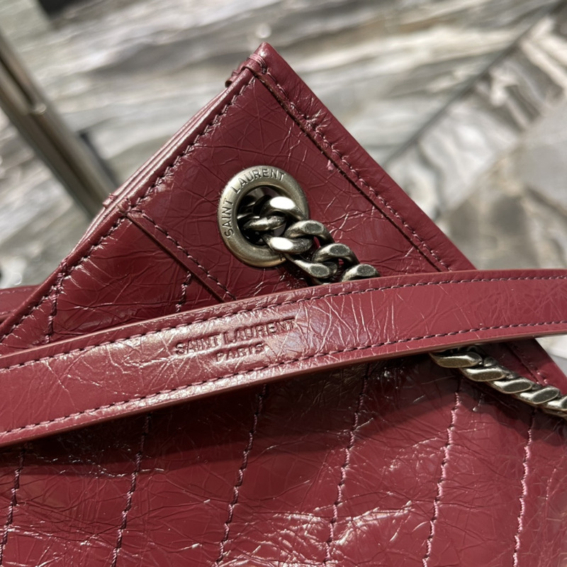 Saint Laurent Niki Medium Shopping Bag Red