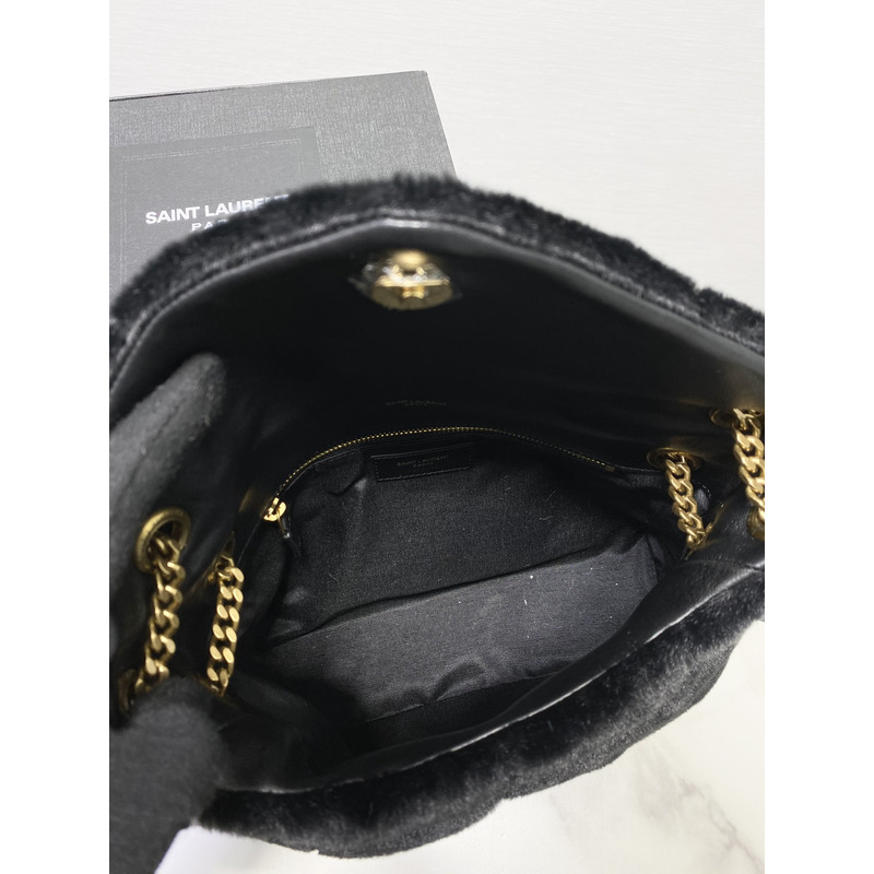 Saint Laurent LOULOU CHAIN BAG IN "Y"-QUILTED SUEDE