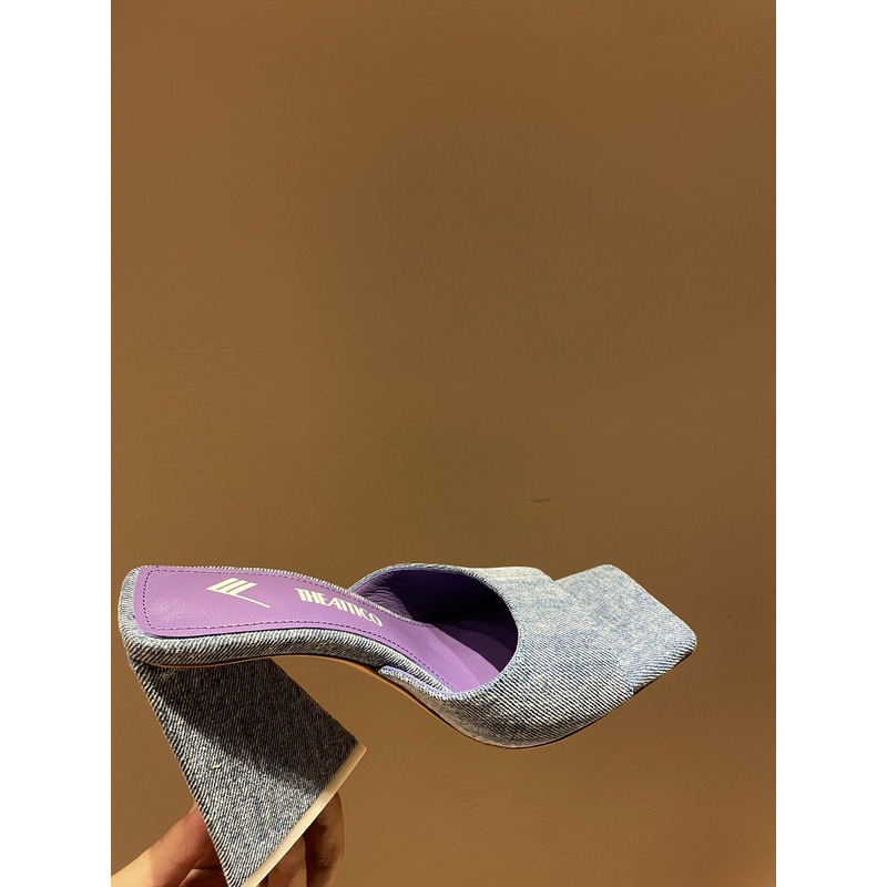 TheAttico Devon Patent Leather Sandals Purple