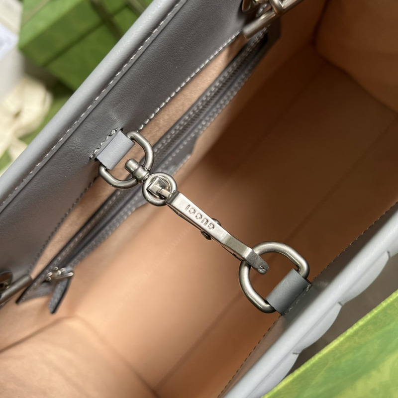 G*u*i gg marmont medium tote bag gray