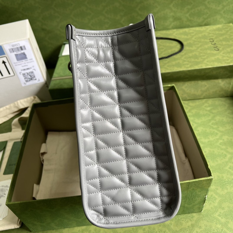 G*u*i gg marmont medium tote bag gray
