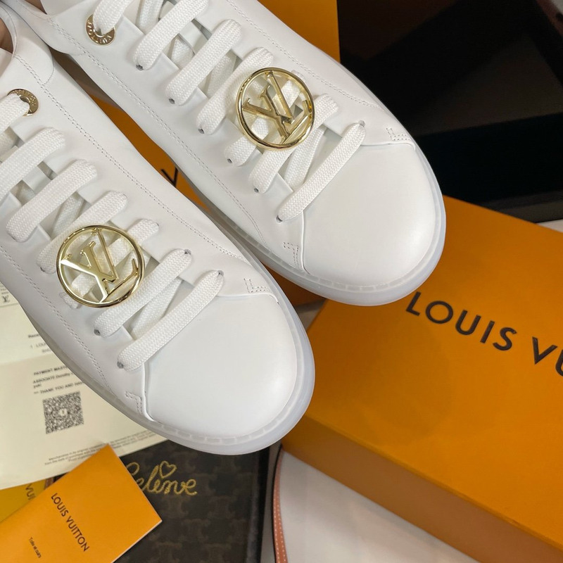 l**is V*t*n frontrow trainer white leather