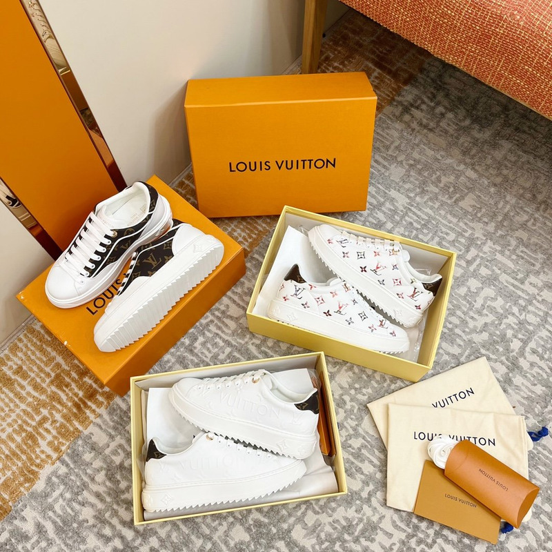l**is V*t*n time out sneakers monogram white