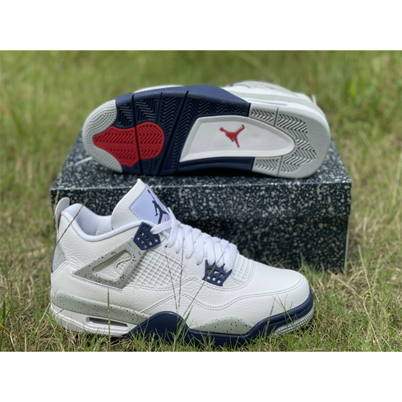 Jordan 4 Retro White Midnight Navy