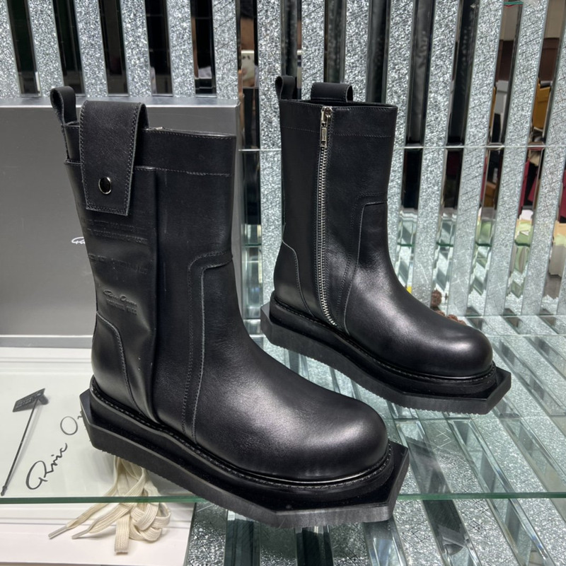 Rick Owens Pull On Fogpocket Cyclops Boots