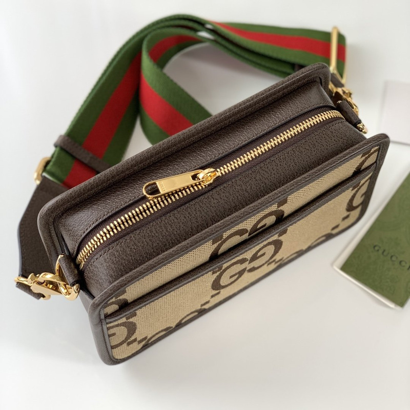 G*u*i jumbo gg mini bag camel and ebony