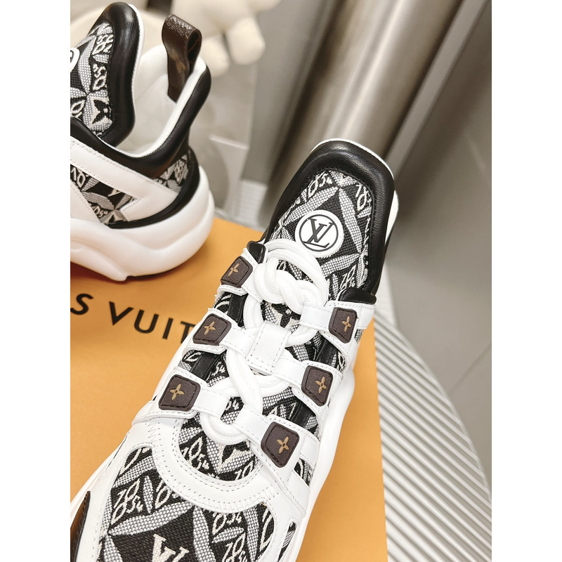 l**is V*t*n lv archlight trainers black white monogram