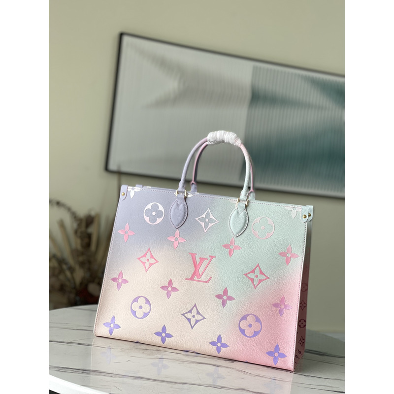 l**is V*t*n onthego gm tote bag sunrise pastel