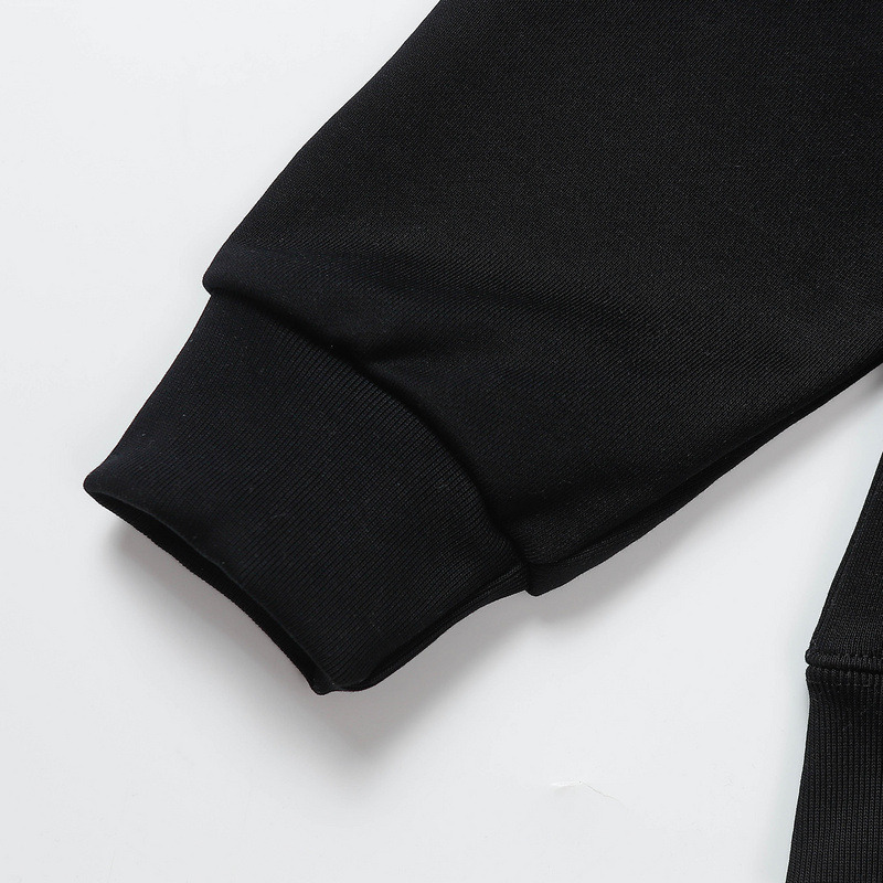 Ba*len*cia*ga bb yellow logo hoodie black