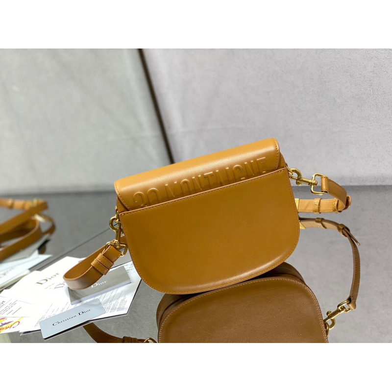 D*or bobby bag medium box calfskin caramel