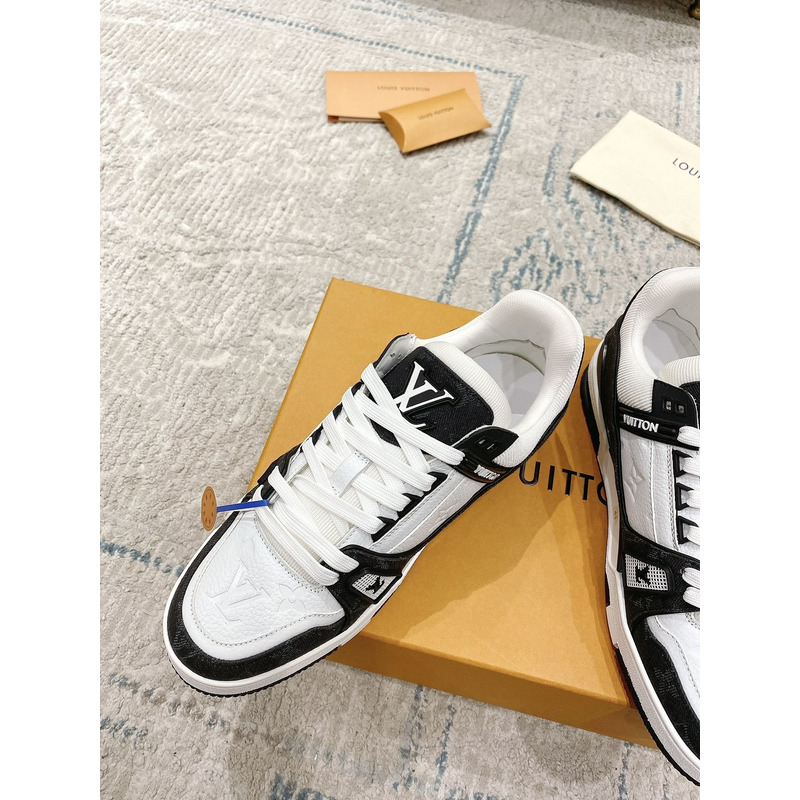l**is V*t*n monogram lv trainer sneaker black