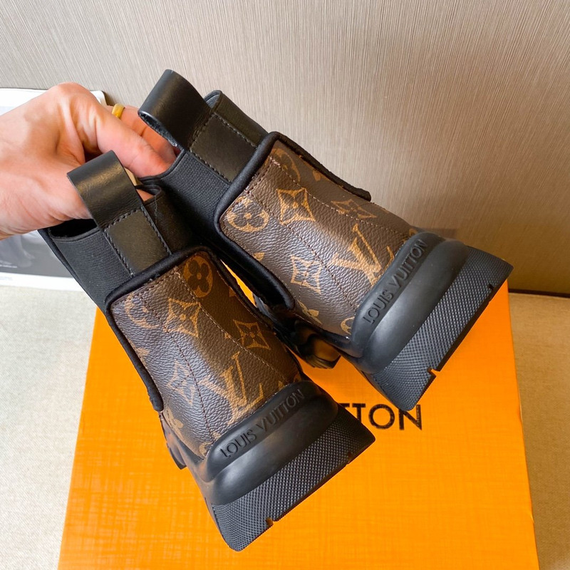 l**is V*t*n ruby monogram ankle boots