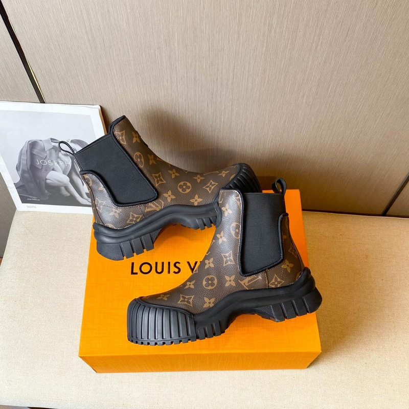 l**is V*t*n ruby monogram ankle boots