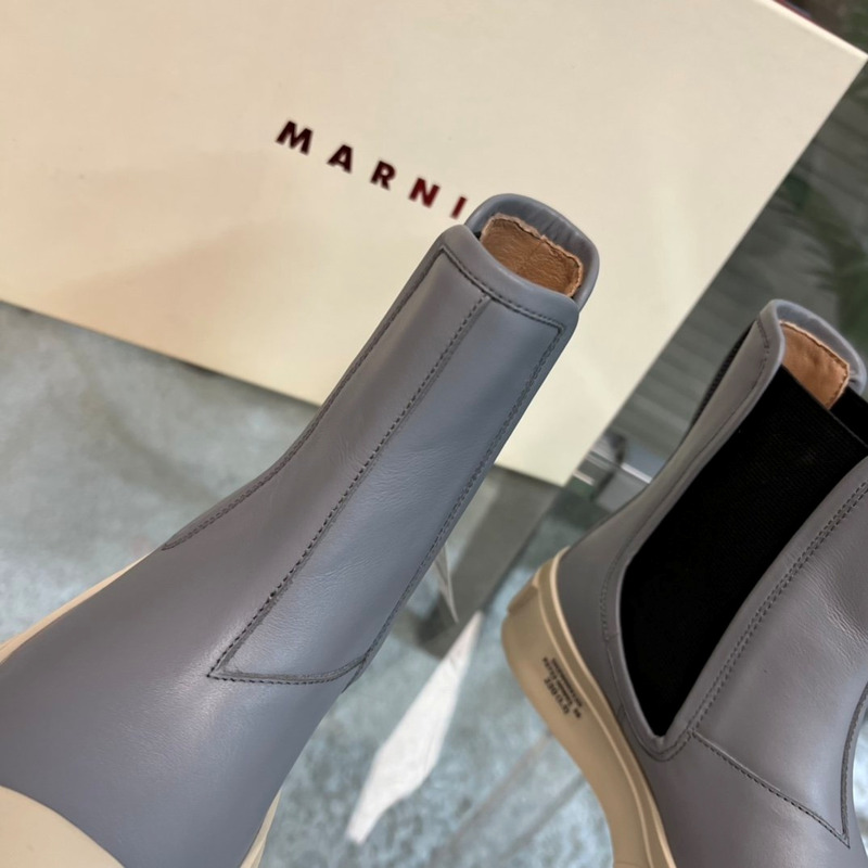 Marni Pablo Chelsea Boots Grey