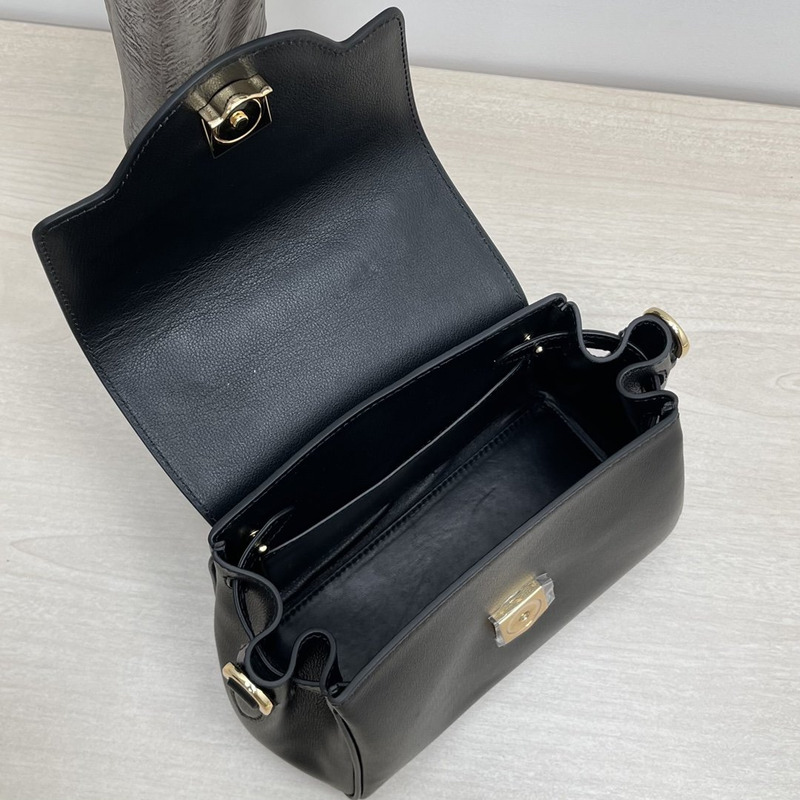 Versace La Medusa Top Handle Tote Black
