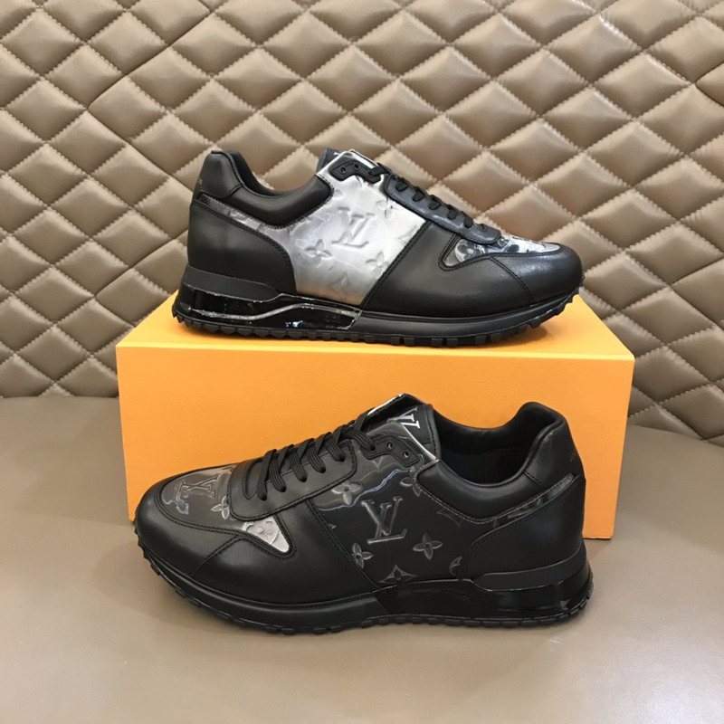l**is V*t*n run away sneaker black and silver