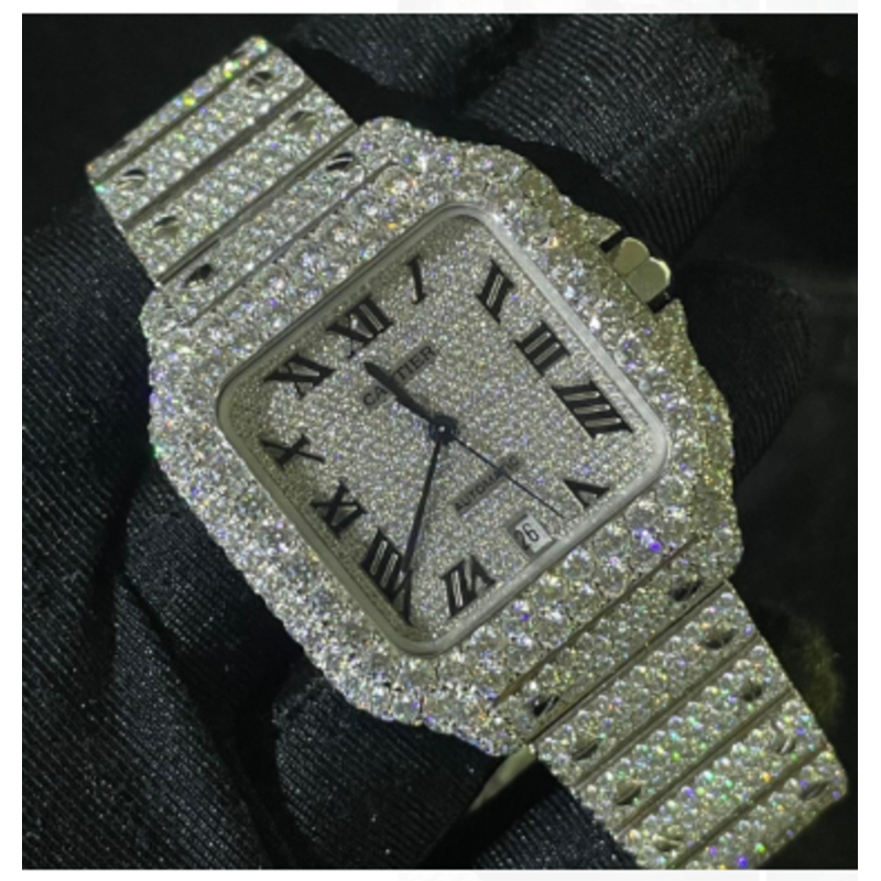 Cartier Santos Iced Out 2022 - WSSA0018