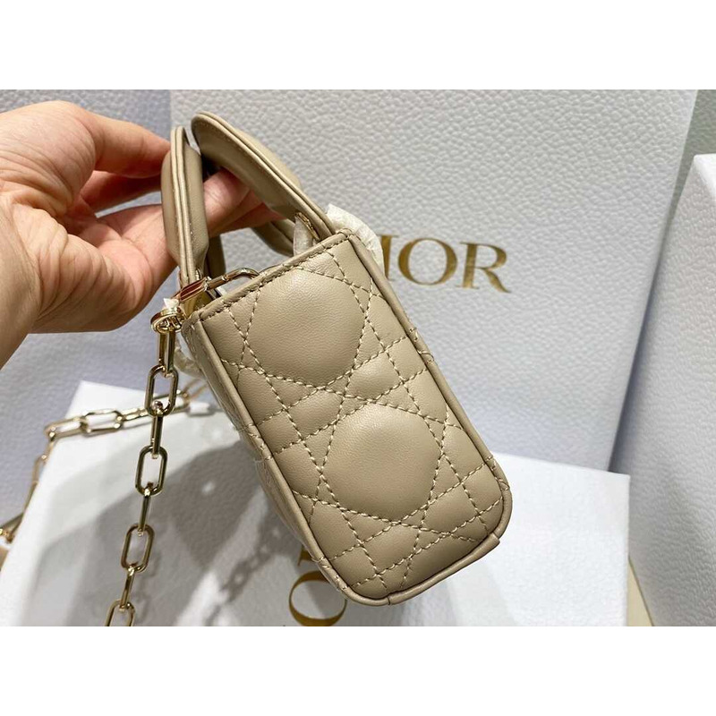 D*or micro lady d-joy bag milk tea color