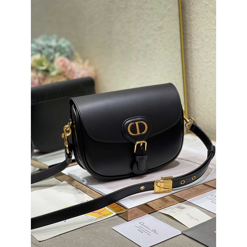 D*or bobby bag medium box calfskin black