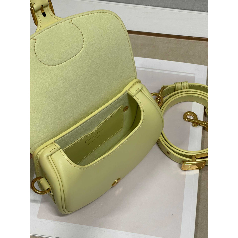 D*or bobby bag small box calfskin lime