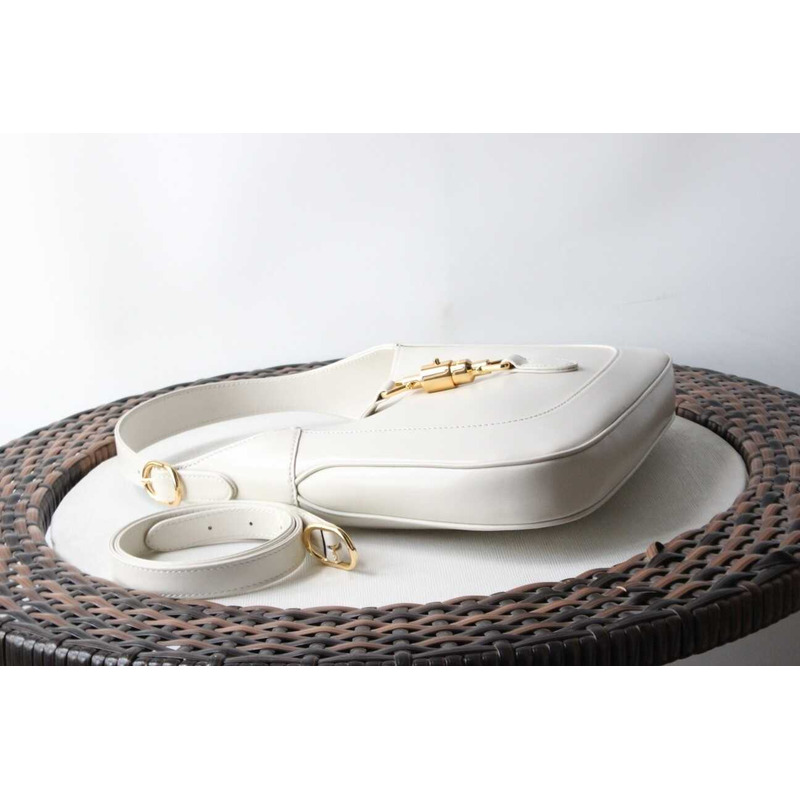 G*u*i jackie 1961 small shoulder bag white leather