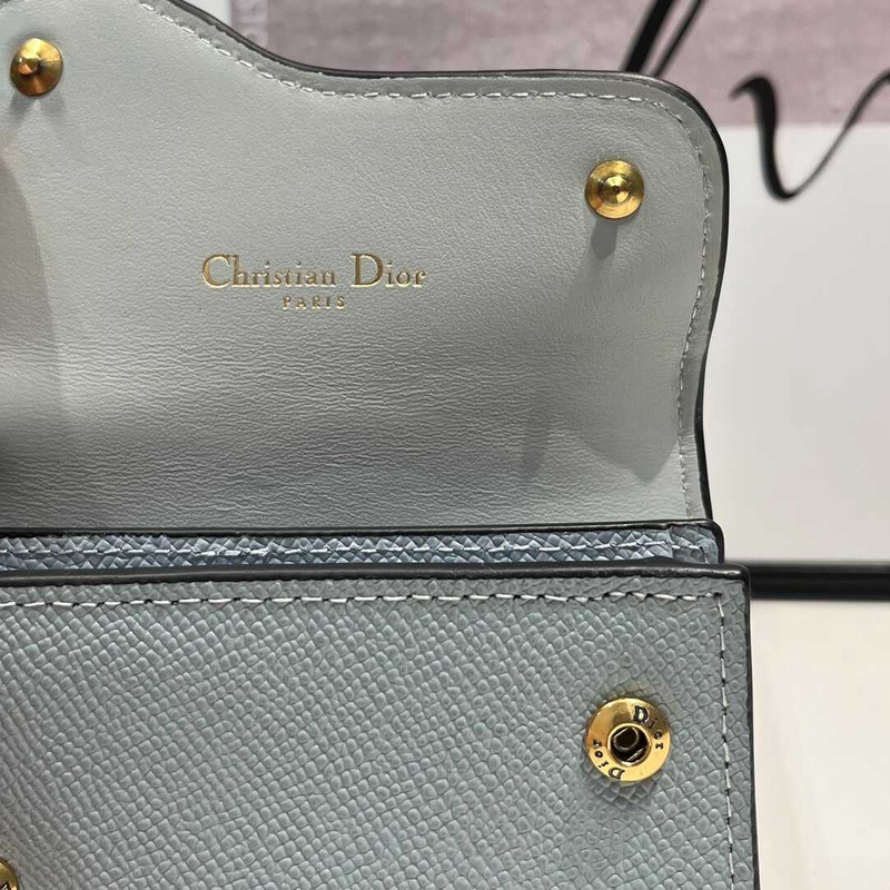 D*or saddle lotus wallet blue