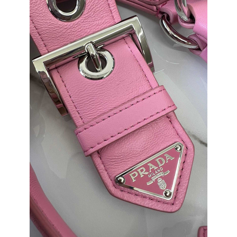 Pra*a moon padded nappa bag pink