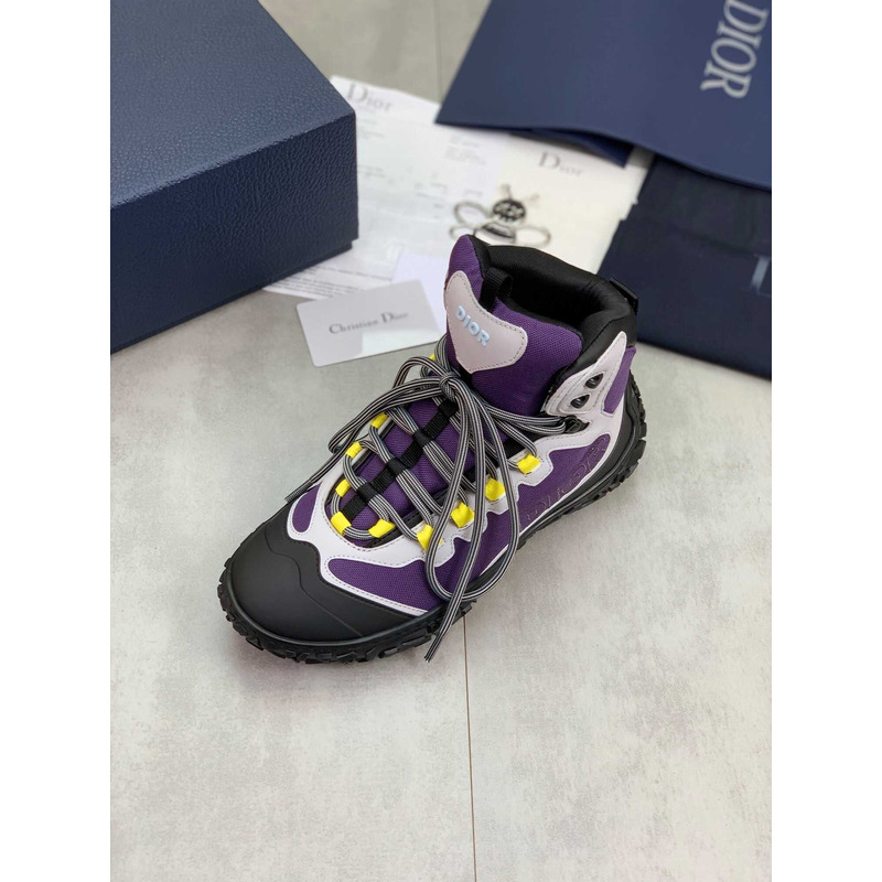 D*or D*orizon hiking ankle boot purple technical mesh and rubber