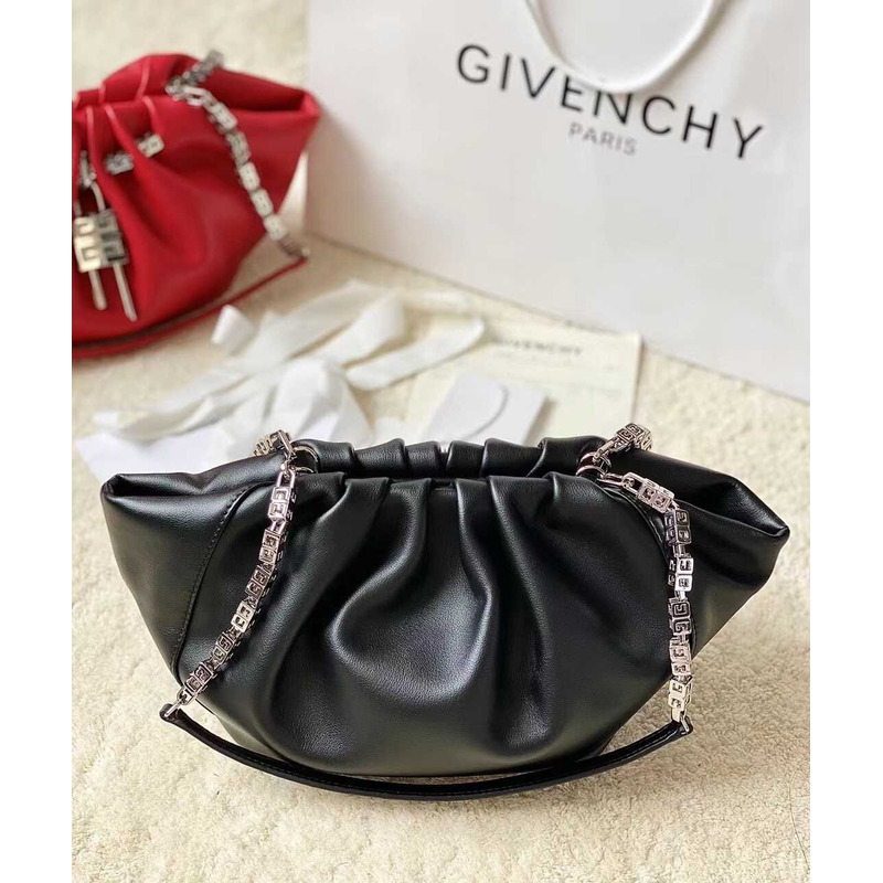 Givenchy Mini Kenny Monogram Top-Handle Bag In Silk Black