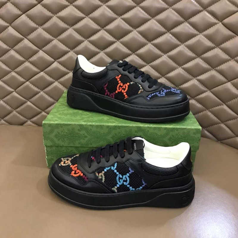 G*u*i  panelled low top sneakers