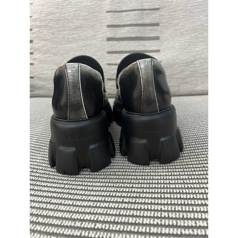 Pra*a monolith platform loafers black