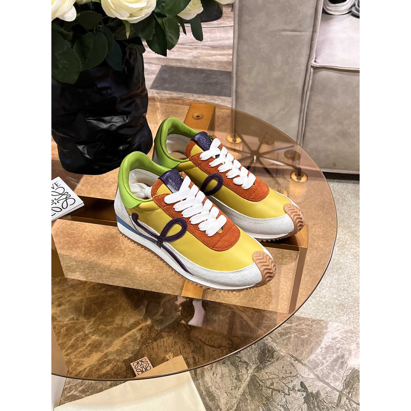 Loewe Flow Runner Logo Sneakers Yellow&White